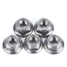 M14 M16 Stainless Steel SS304 Prevailing Torque Type All-metal Hexagon Nuts With Flange